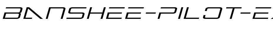 Banshee Pilot Expanded Italic Expanded Italic.ttf