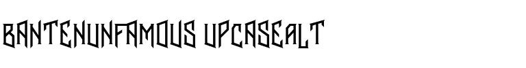 Banten Unfamous 2 Upcase Alt Regular.ttf