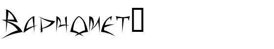 Baphomet™ Regular.ttf