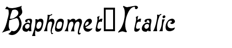 Baphomet Italic.ttf