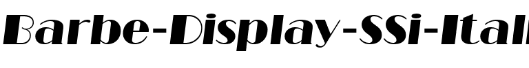 Barbe Display SSi Italic.ttf