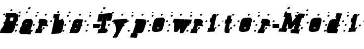 Barbs Typewriter Medium.ttf