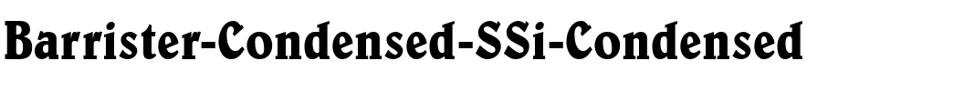 Barrister Condensed SSi Condensed.ttf