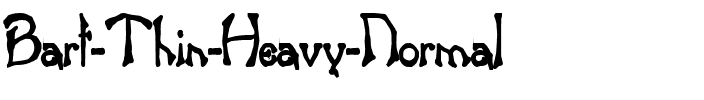 Bart Thin Heavy Normal.ttf
