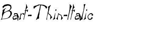 Bart Thin Italic.ttf