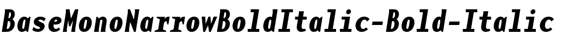 BaseMonoNarrowBoldItalic Bold Italic.ttf