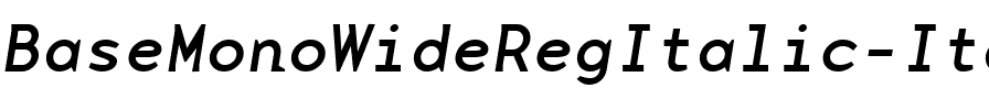 BaseMonoWideRegItalic Italic.ttf