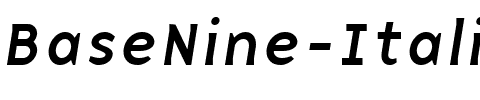 BaseNine Italic.ttf
