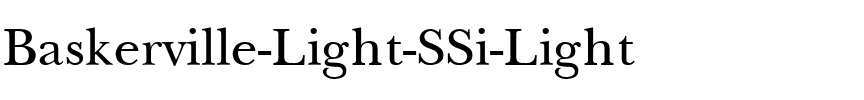 Baskerville Light SSi Light.ttf