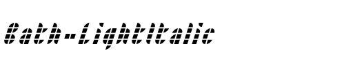 Bath LightItalic.ttf