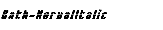 Bath NormalItalic.ttf