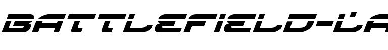 Battlefield Laser Italic Laser Italic.ttf