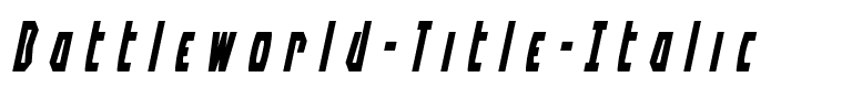 Battleworld Title Italic Italic.ttf