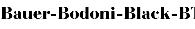 BauerBodni Blk BT Black.ttf