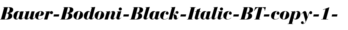 BauerBodni Blk BT Black Italic.ttf