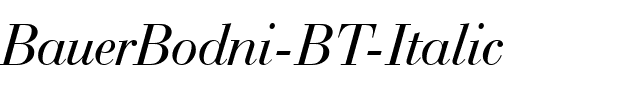 BauerBodni BT Italic.ttf