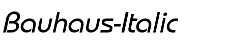 Bauhaus Italic.ttf