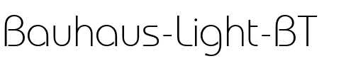 Bauhaus Lt BT Light.ttf