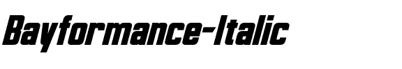 Bayformance Italic.otf
