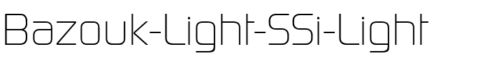 Bazouk Light SSi Light.ttf