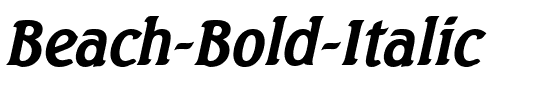 Beach Bold Italic.ttf