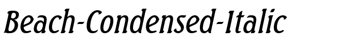 Beach Condensed Italic.ttf