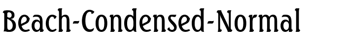 Beach Condensed Normal.ttf