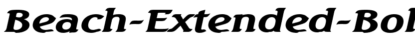 Beach Extended Bold Italic.ttf