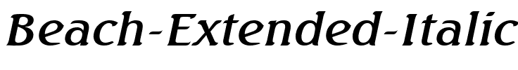 Beach-Extended Italic.ttf