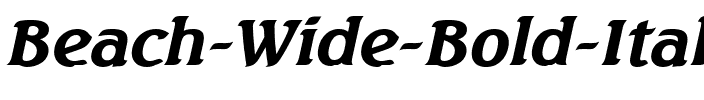 Beach Wide Bold Italic.ttf