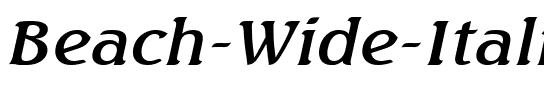 Beach Wide Italic.ttf