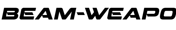 Beam Weapon Italic Italic.ttf