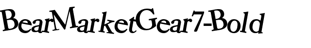 BearMarketGear7 Bold.ttf