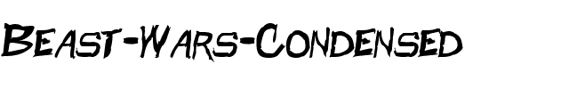 Beast Wars Condensed Regular.ttf