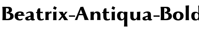 Beatrix Antiqua Bold Bold.ttf