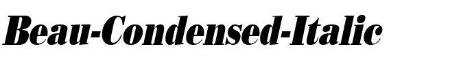 Beau Condensed Italic.ttf