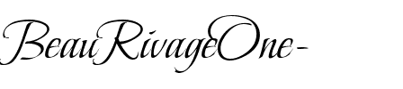 BeauRivageOne Regular.ttf
