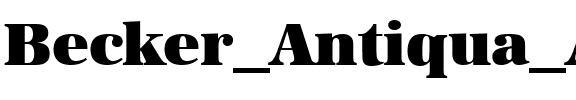Becker Antiqua Alt Regular.ttf