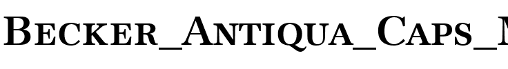 Becker Antiqua Caps Med Regular.ttf