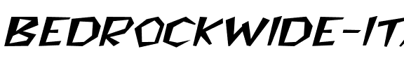 BedrockWide Italic.ttf