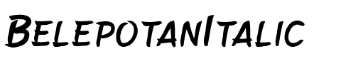 Belepotan Italic Regular.otf