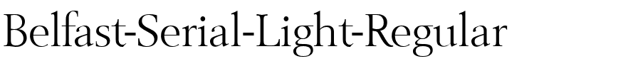Belfast-Serial-Light Regular.ttf