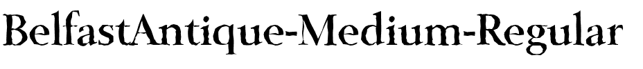 BelfastAntique-Medium Regular.ttf