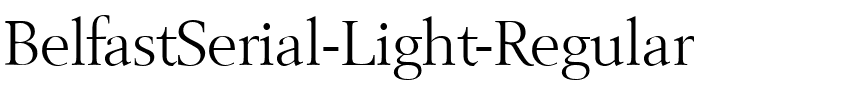 BelfastSerial-Light Regular.ttf