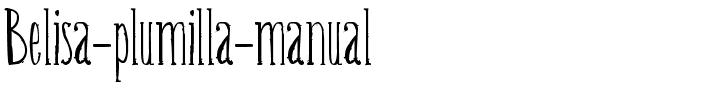 Belisa plumilla manual Normal.ttf