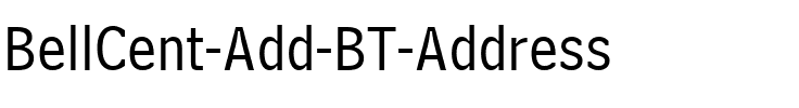BellCent Add BT Address.ttf