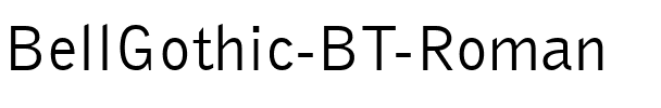 BellGothic BT Roman.ttf