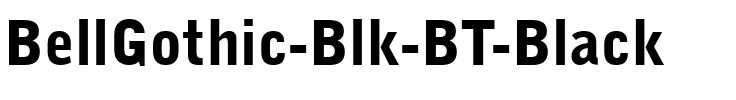 BellGothic Blk BT Black.ttf