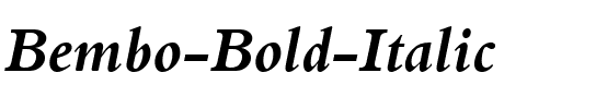 Bembo Bold Italic.ttf