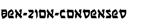 Ben-Zion Condensed Condensed.ttf